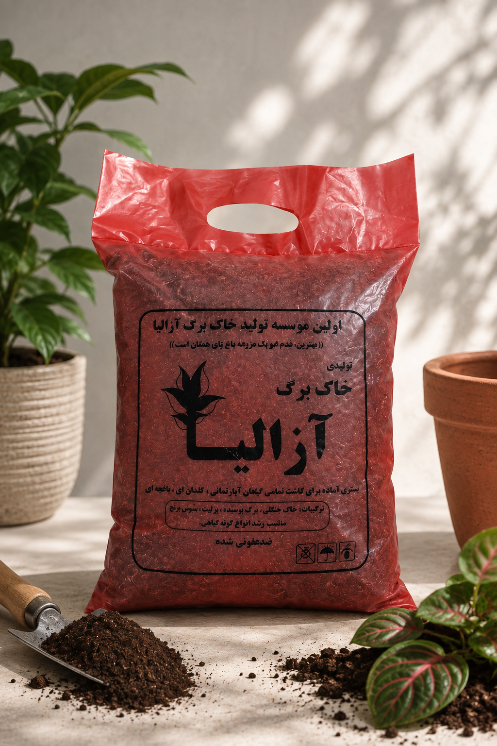 خاکبرگ  ۱٠ لیتری _  آماده کاشت گیاهان آپارتمانی و باغچه‌ای