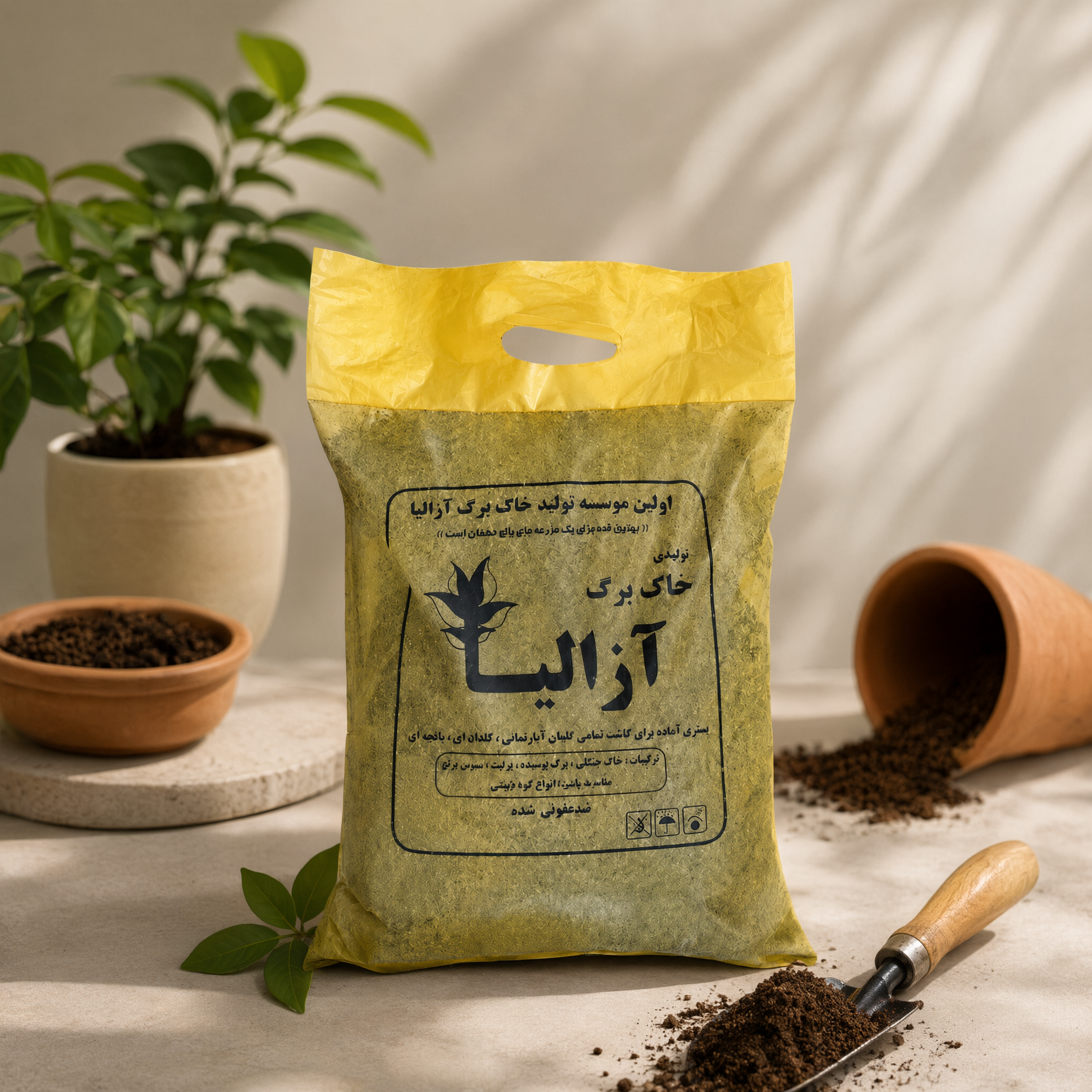 خاکبرگ  ۱۵ لیتری _  آماده کاشت گیاهان آپارتمانی و باغچه‌ای